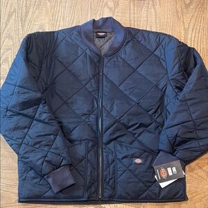 Dickies Men's Dark Blue Diamond Quilted Puffer Jacket